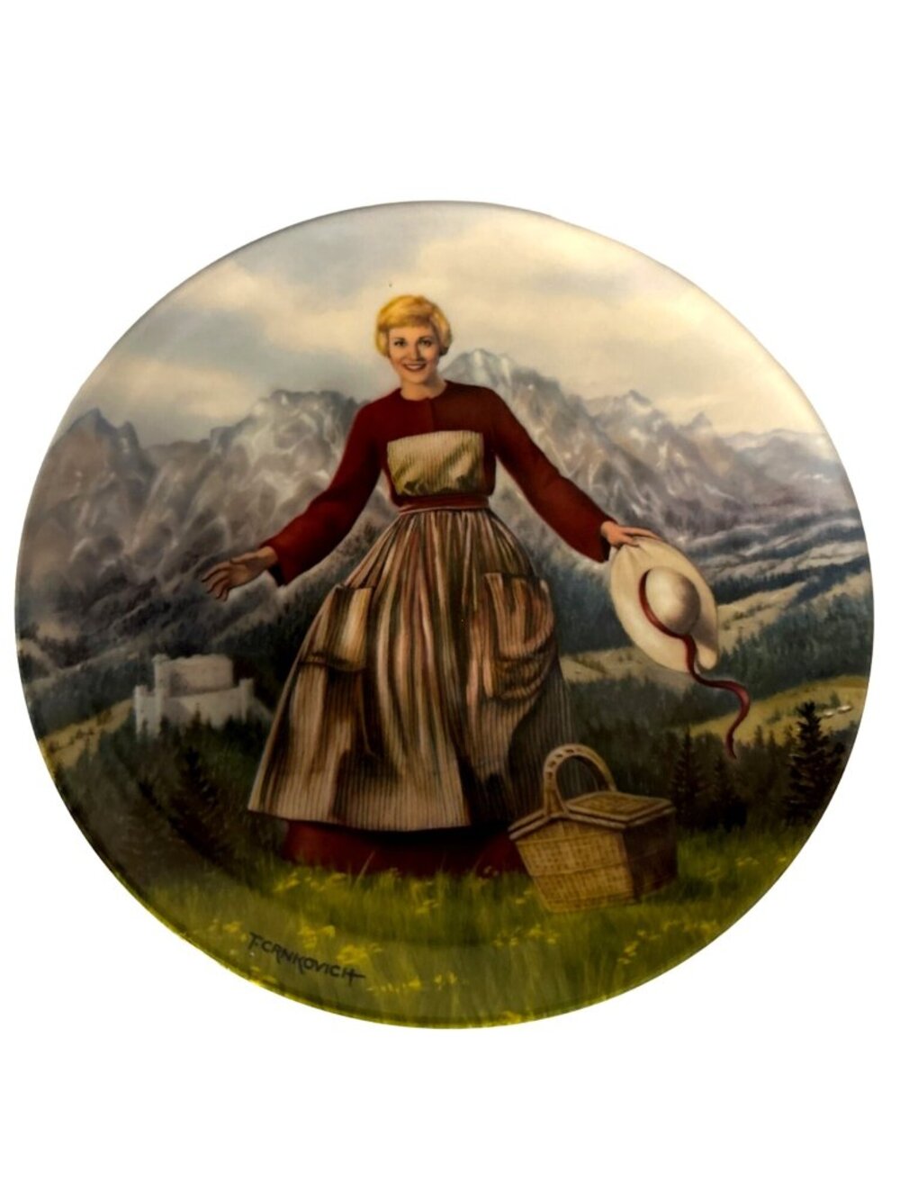 Vintage 1986 The Sound Of Music Art Plate Edwin Knowles Collector Series Ltd Ed